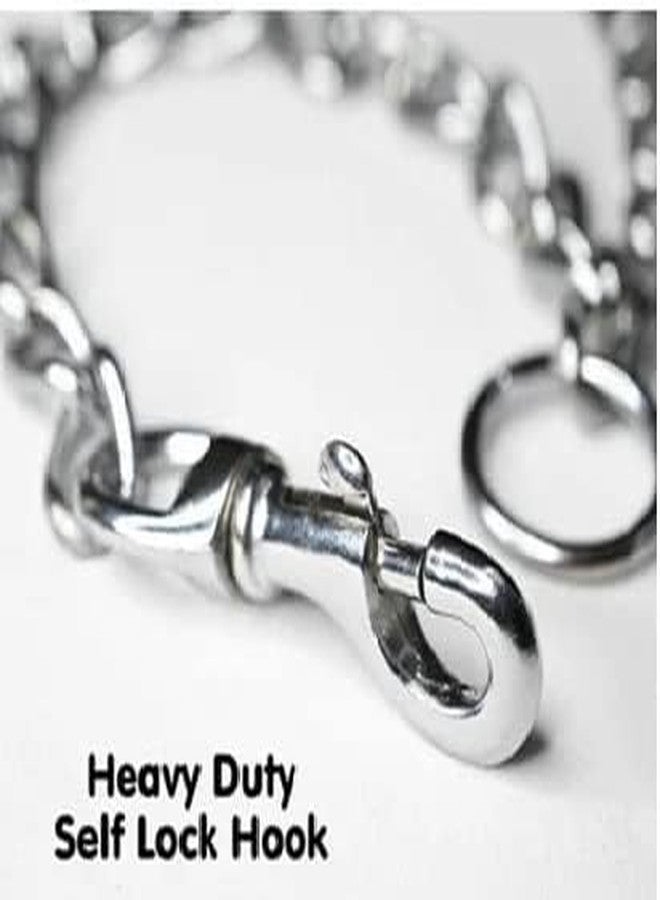 RoverPets Dog Chain Silver Dogs Leash Heavy Duty Dog Chain with Heavy Hook (L - 60 Inch) for All Bread Pets (Medium 10NO) - Image 4